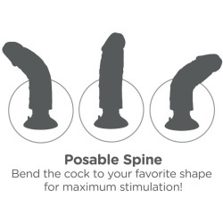 King Cock - Gode Vibrateur 15.24 Cm Naturel